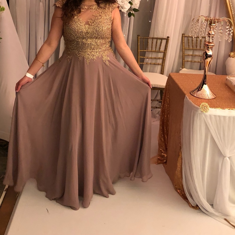 Bridesmaid dress lilac gold size Large